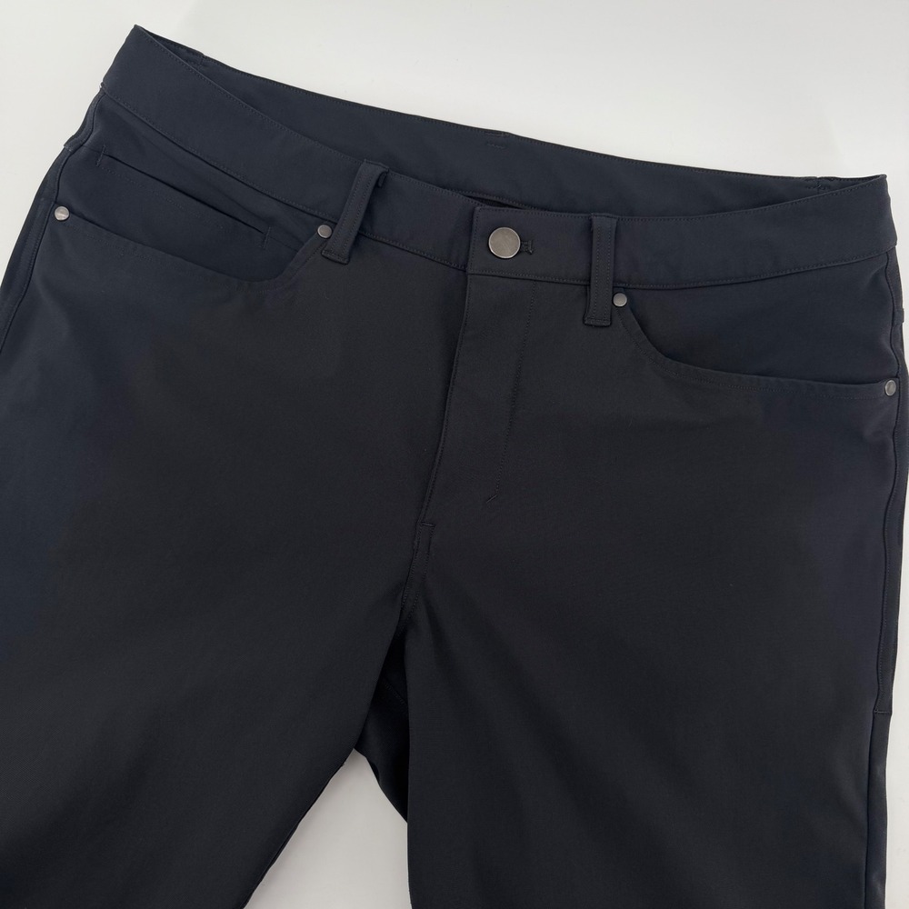Lululemon Commission Pant Men 31 Black Slim Fit‎ ABC Technical Chino Pants